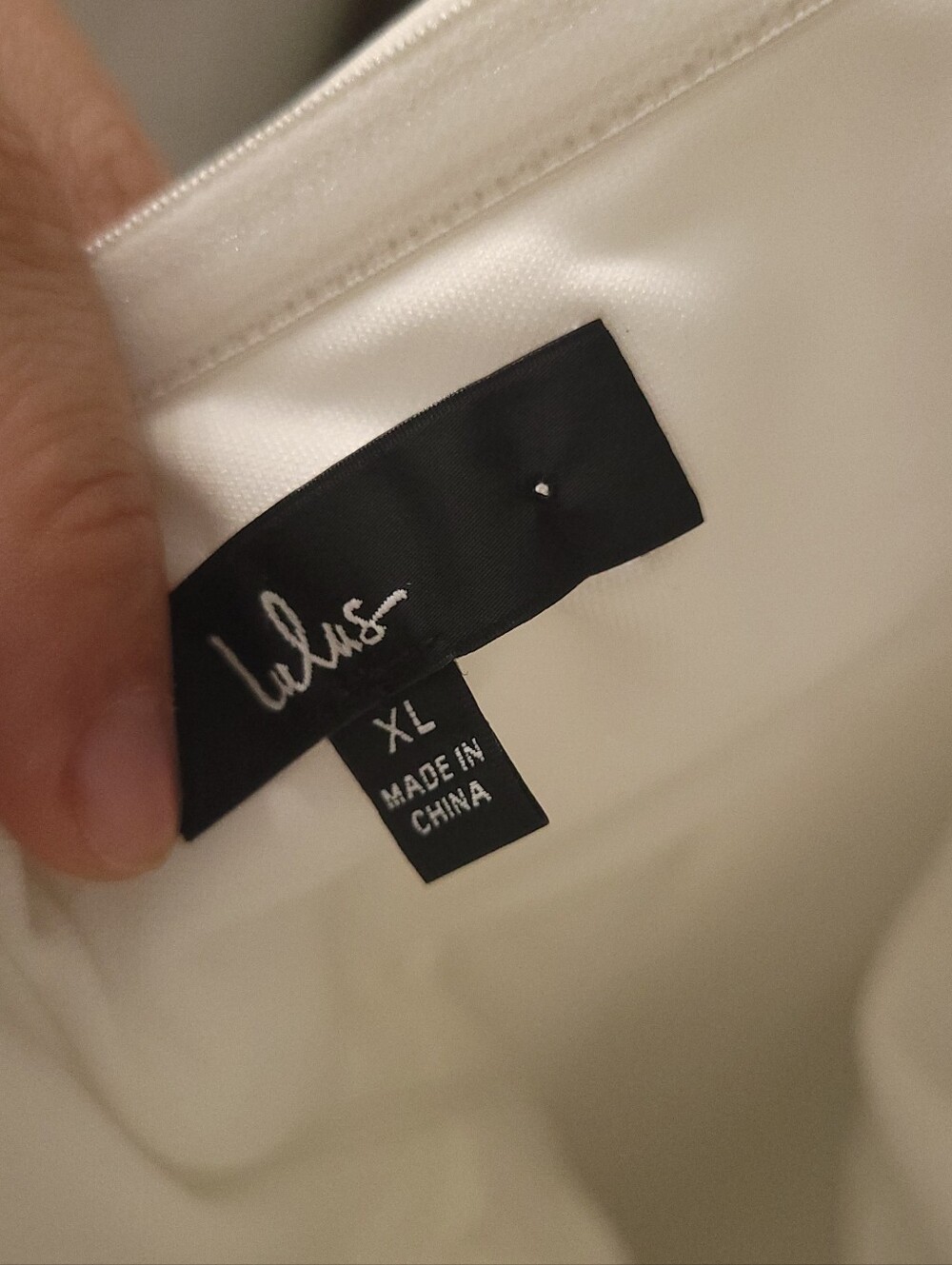 Lulus White Bow Mini Dress – Size XL - Picture 5 of 5